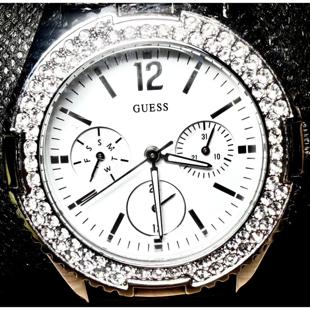 Stunning Women's GUESS Crystal Multifunction Watch (Model U0086L3)